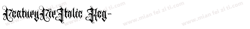 CenturyCirItalic Reg字体转换